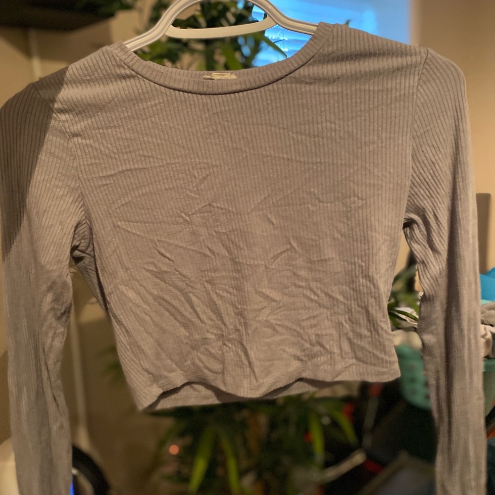 A mauve blue long sleeve shirt #trendy #garage #casual